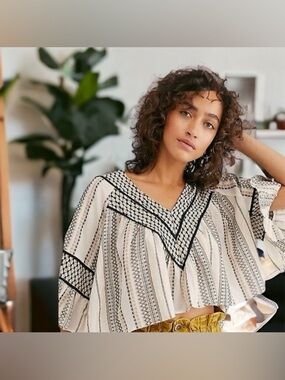 16 free people small flowy top preloved euc cropped boho